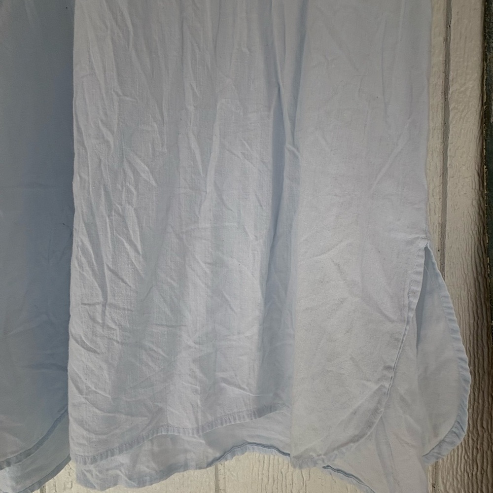 Vintage nightgown baby blue embroidered small - Picture 9 of 12